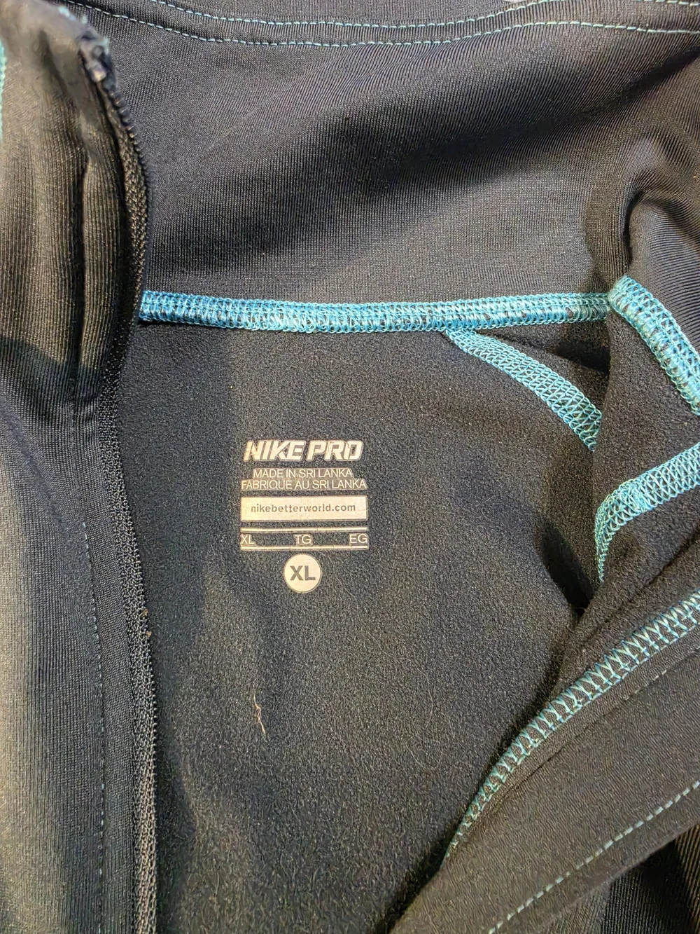 Nike Women's Grey with Teal Trim - Quarter Zip